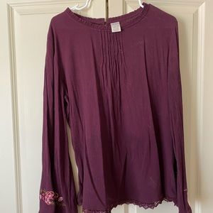 Time and true embroidered blouse